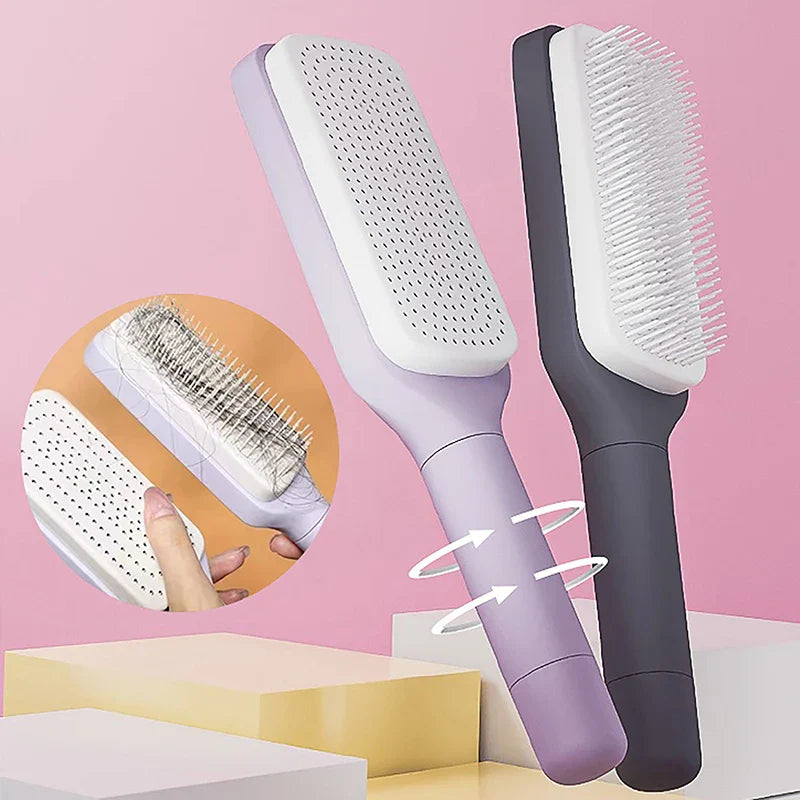 Easy-Clean Hairbrush for Women